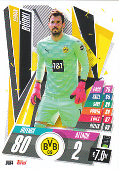 Roman Burki Borussia Dortmund 2020/21 Topps Match Attax CL #DOR04